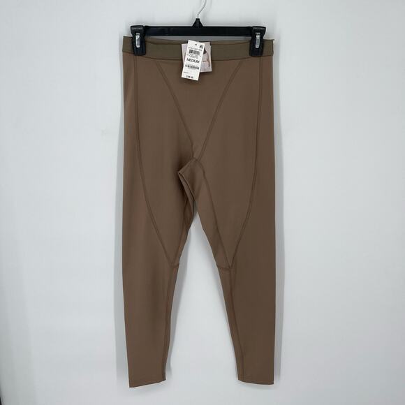 Jenni Style Not Size NEW Women's Stretchy Soft Leggings Size M Tobacco Tan - Picture 1 of 9